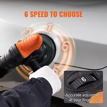 VEVOR 6-Inch Dual Action Polisher 720W Adjustable Speed