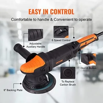 VEVOR 6-Inch Dual Action Polisher 720W Adjustable Speed