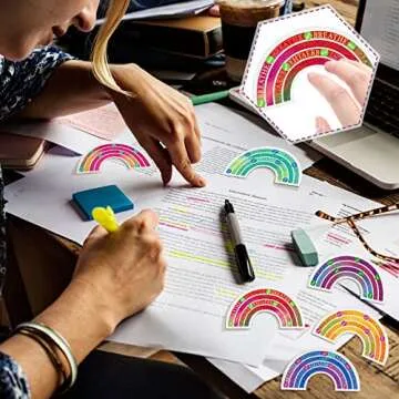 36 Pcs Calm Mindfulness Stickers for Stress Relief