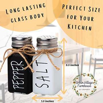 Farmhouse Salt and Pepper Shakers Set by UrbanVillage Farmhouse - Small Cute Modern Farmhouse Decor ...