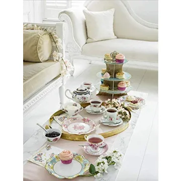 Talking Tables Vintage Tea Party Supplies | Floral Paper Plates, Napkins, Tea Cups and Saucer Sets | Great for Tea Parties, Weddings, Bridal and Baby Showers and Birthday Parties