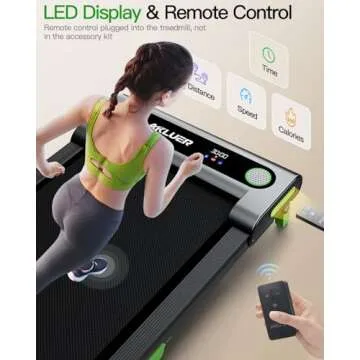 Akluer Walking Pad with Incline, Incline Walking Pad Treadmill for Home, 2.5 HP Under Desk Treadmill Small with Remote Control, Walking Pad Small Treadmill with LED Display