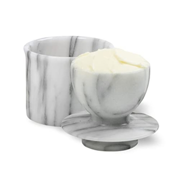 Norpro Marble Butter Keeper for Fresh Butter Spreadability