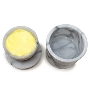 Norpro Marble Butter Keeper for Fresh Butter Spreadability