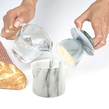 Norpro Marble Butter Keeper for Fresh Butter Spreadability