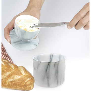 Norpro Marble Butter Keeper for Fresh Butter Spreadability