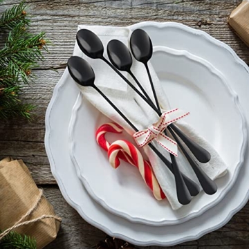 GLAMFIELDS 9.5 Inch Long Handle Iced Tea Spoons Set