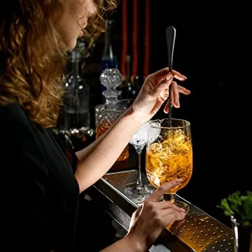 GLAMFIELDS 9.5 Inch Long Handle Iced Tea Spoons Set