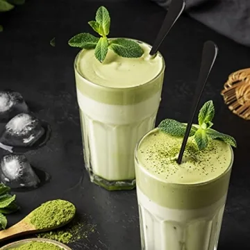 GLAMFIELDS 9.5 Inch Long Handle Iced Tea Spoons Set