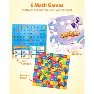 Coogam Wooden Math Hundred Board for Preschool Learning