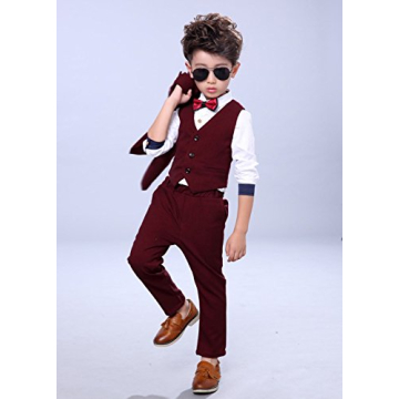 Boys 3-Piece Formal Tuxedo Suit Set for Special Events