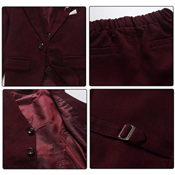 Boys 3-Piece Formal Tuxedo Suit Set for Special Events