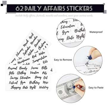 Budget Binder with Zipper Envelopes, Cash Envelopes for Budgeting, A6 PU Leather Budget Planner 2025 with Cash Envelopes Calculator, Bill Money Organizer for Cash Saving Budget System Wallet