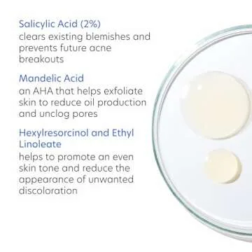 PCA SKIN Acne Gel, Acne Spot Treatment, 2% Salicylic Acid Serum, Anti Acne Serum, Evens Skin Tone, 1 fl oz Pump