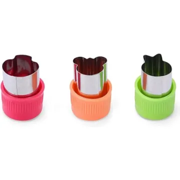 Leking 13 Pcs Wooden Kids Kitchen Knife, Kids Knife Set with Gloves Cutting Board Bear Sandwich Cutter Fruit Vegetable Cutters Serrated Edges Plastic Knifes for Real Cooking Kid Safe Knives