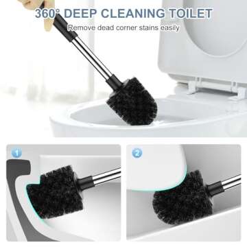 SetSail Premium Toilet Brush - Automatic Lid & Quick Drying
