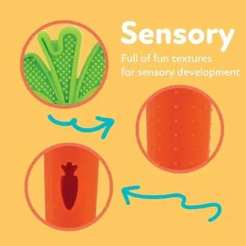 Nuby Silicone Carrot Teether - Soft Relief for Teething Babies