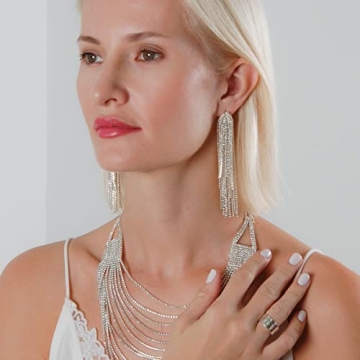 Humble Chic CZ Tassel Earrings - Dazzling Statement Jewelry