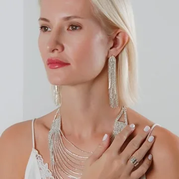 Humble Chic CZ Tassel Earrings - Dazzling Statement Jewelry