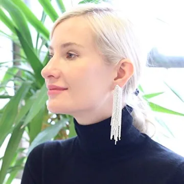 Humble Chic CZ Tassel Earrings - Dazzling Statement Jewelry