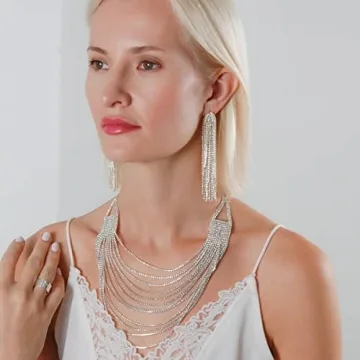 Humble Chic CZ Tassel Earrings - Dazzling Statement Jewelry