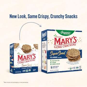 Mary's Gone Crackers Super Seed, Classic Crackers, 5.5 Ounce