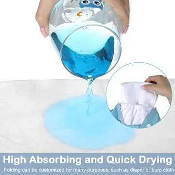 30 Pack Birdseye Cloth Diapers with Pins for Babies