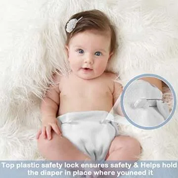 30 Pack Birdseye Cloth Diapers with Pins for Babies