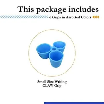The Pencil Grip Writing CLAW for Pencils and Utensils, Small Size, 6 Count Assorted Colors (TPG-21106)