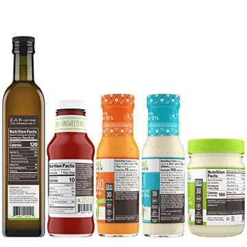 Primal Kitchen Avocado Oil Condiment Starter Kit: Avocado Oil, Unsweetened Ketchup, No Dairy Buffalo...
