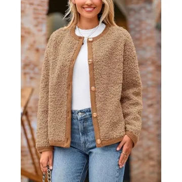 PRETTYGARDEN Women's Faux Fur Shearling Coat Fall Winter Jacket