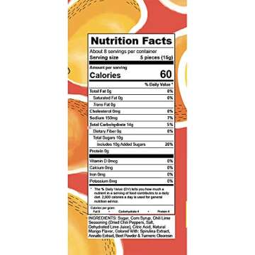 Tamalitoz Mango Hard Candy Filled with Chile, Lime and Sea Salt, Lip-Smacking Mango, pack of 2