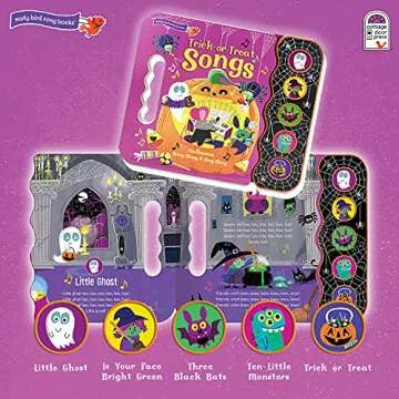 Trick Or Treat Songs - Children's Halloween Book with Fun and Spooky Sounds for Kids 2-5 (Early Bird Song Book)