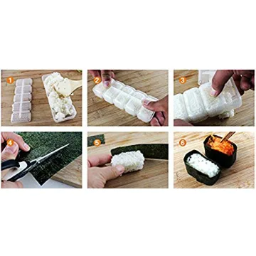Happy Sales Nigiri Sushi Mold | 5 Rolls Maker Tool