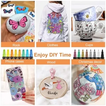 Betem Dual Tip Acrylic Paint Pens for Creative Projects