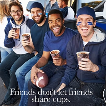 Quality Disposable Coffee Cups with Lids - 100 Pack