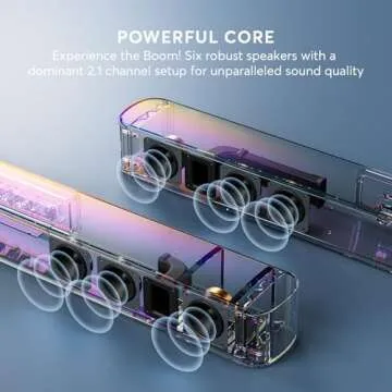 GEOYEAO Sound Bar with Dolby Atmos 240W Immersive Sound