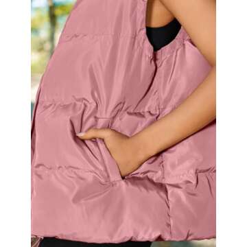 AUTOMET Sleeveless Women's Puffer Vest for Fall & Winter