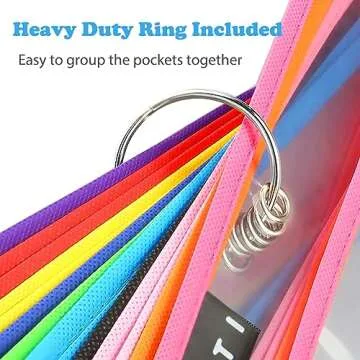 WOT I Dry Erase Pockets 20 Packs, Oversized 10 x 14 Inches Dry Erase Sleeves, Job Ticket Holders Reused Plastic Sheet Protectors, Assort Colors Teacher Students Supplies for Class