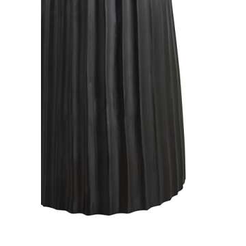 Modern Black Pedestal Side Table - Elegant Mango Wood Design