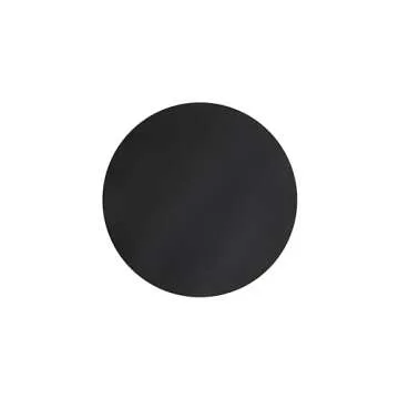 Modern Black Pedestal Side Table - Elegant Mango Wood Design