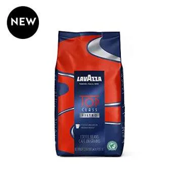 Lavazza Top Class Filtro Whole Bean Coffee Medium Roast 2.2LB Bag, 100% Natural Arabica, Milk chocol...