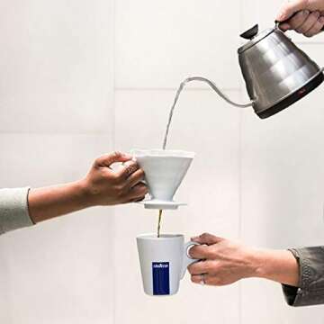 Lavazza Top Class Filtro Whole Bean Coffee Medium Roast 2.2LB Bag, 100% Natural Arabica, Milk chocolate and roasted hazelnut aromatic notes