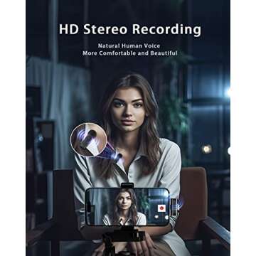 Wireless Lavalier Microphone for iPhone, iPad with Lightning, 2-in-1 Plug-Play Mini Mic with Charging Case for Vlog Tiktok Podcast Phone Video Recording Noise canceling (White Windscreen, USB C)