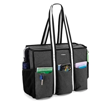 Trunab Utility Tote Bag - Multifunctional Teacher and Nurse Carryall with Laptop Sleeve