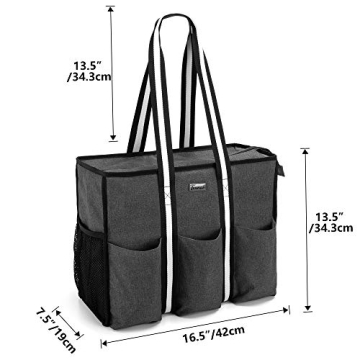 Trunab Utility Tote Bag for Teachers and Nurses with Laptop Sleeve