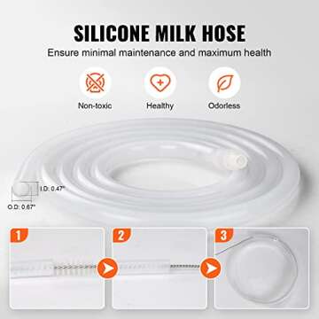 VEVOR Electric Cow Milking Machine - Portable & Efficient