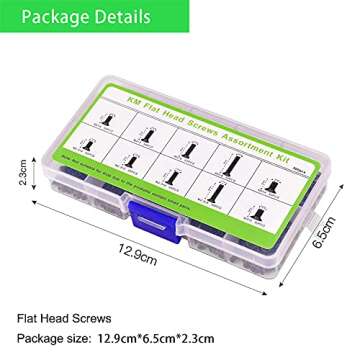 500Pcs Laptop Computer Replacement Screws Assortment Kit, PC Flat Head Phillips Micro Screws, Tiny Screws for Electronic Repair, M2 M2.5 M3 Countersunk Screws for Lenovo HP IBM Acer Samsung