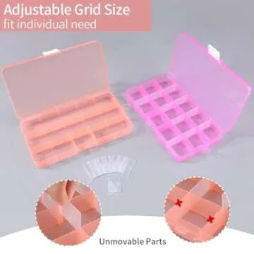 Compact Opret Bead Organizers with Adjustable Dividers
