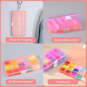Compact Opret Bead Organizers with Adjustable Dividers